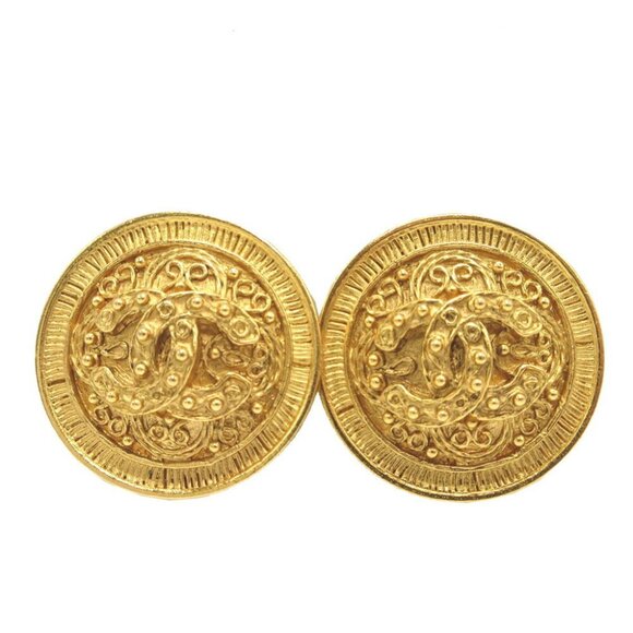 CHANEL Gold Earrings - Picture 1 of 3